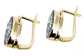 Cercei Vintage Craft  Zircon Aur galben 14K vec001y
